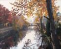 Autumn Canal Fog